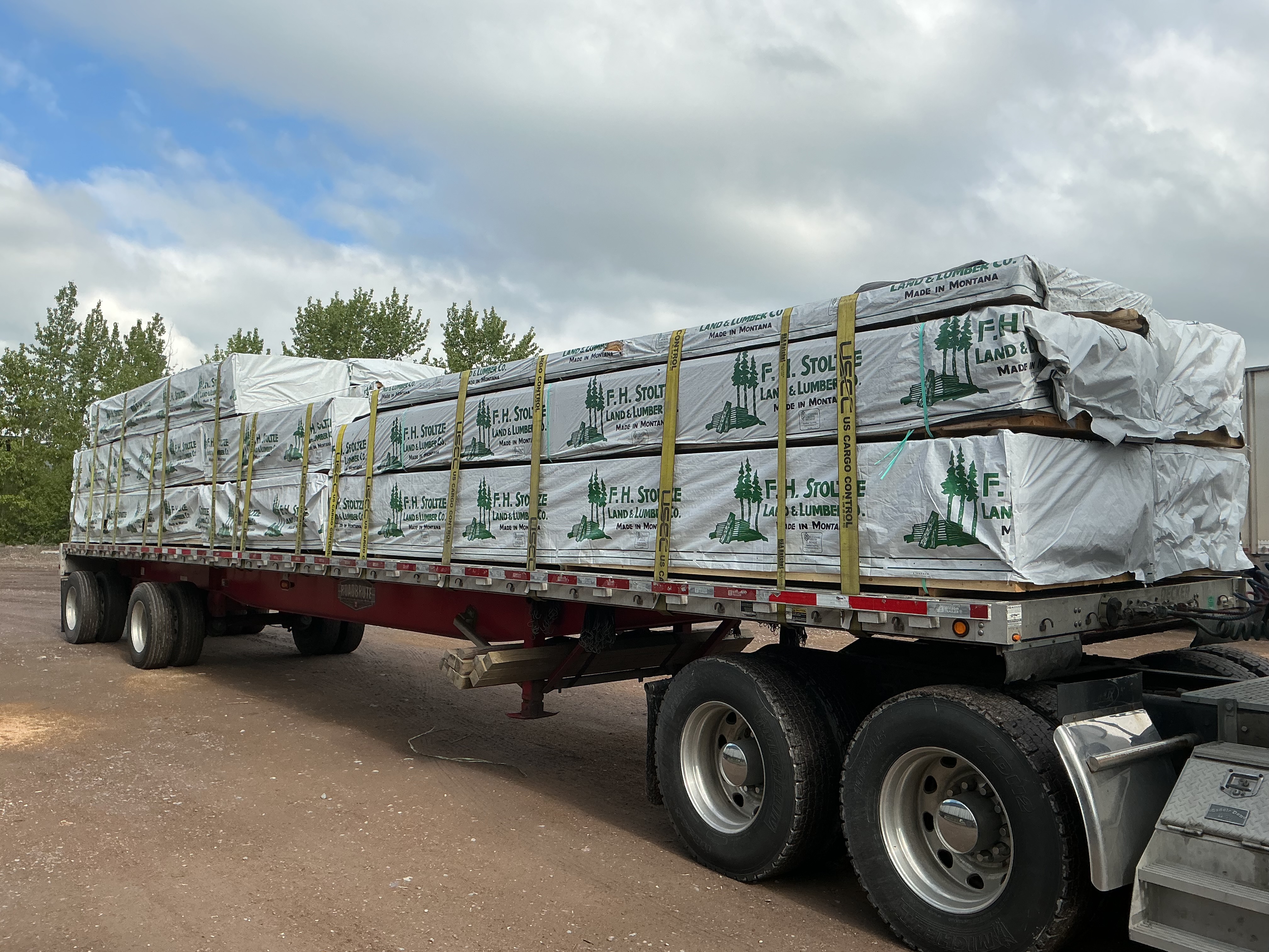 Paper-wrapped lumber