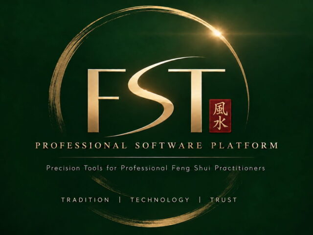 Gold FST logo with a circular brushstroke on a dark green background, reading 'Professional Software Platform'