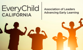 Collage of six children in various settings, some indoors and others outdoors. One wears a mask, and another has a superhero shirt. A prominent play button overlays the center.