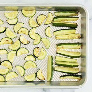 pan on roasted zucchini