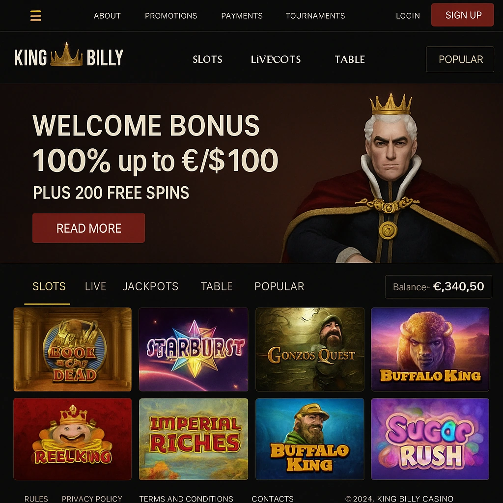 King Billy interface
