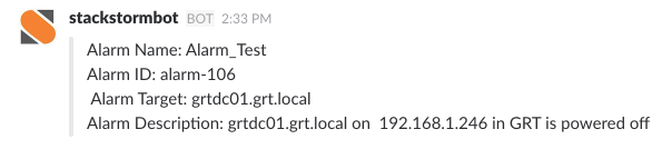 vSphere Alarms with Slack and StackStorm