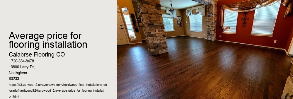 average price for flooring installation