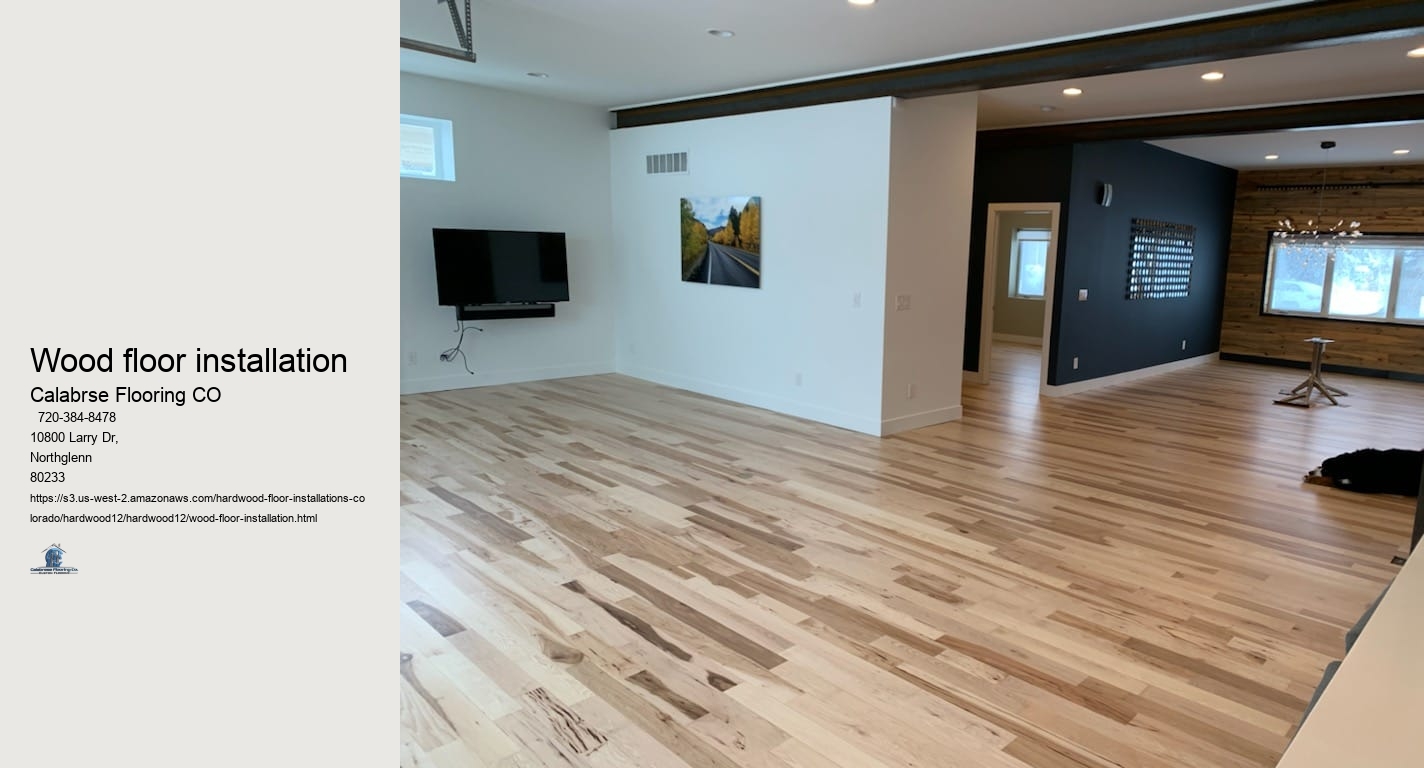 wood floor installation