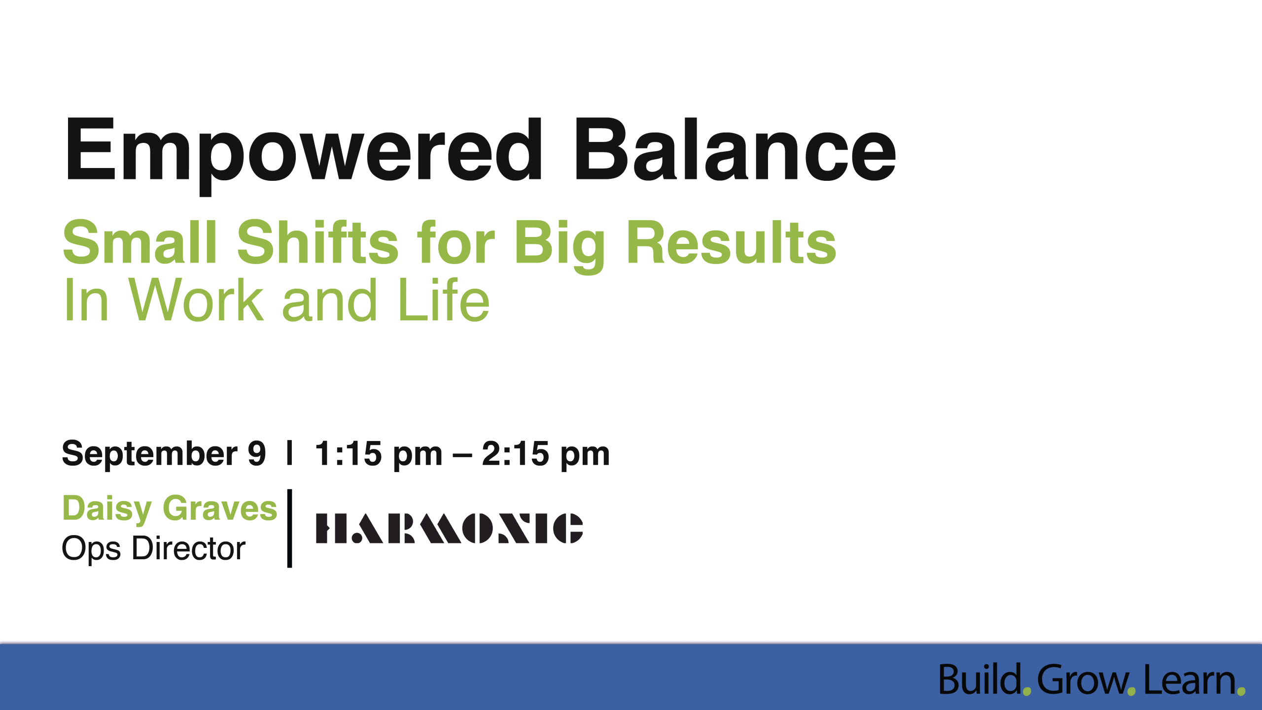 Empowered Balance Small Shifts for Big Results In Work and Life