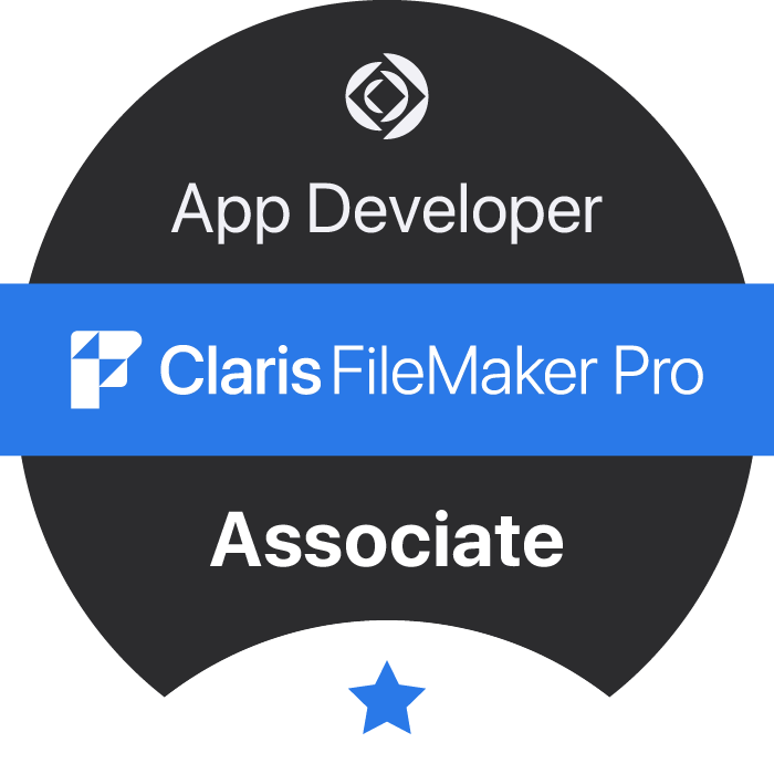 Claris FileMaker Pro App Developer Associate
