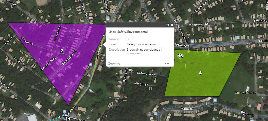 Lincoln Lemington Belmar Input Map