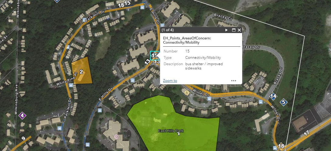 East Hills Input Map