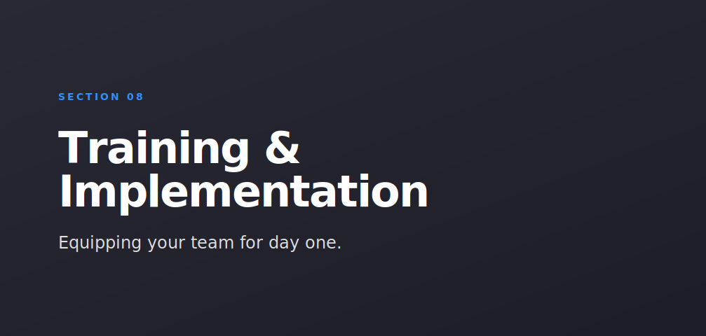 Training & Implementaion