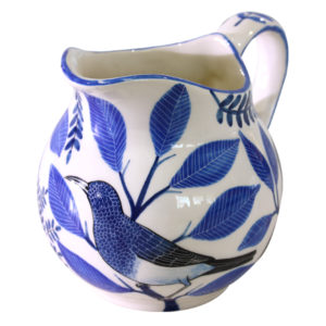 Jayne Jug (Birds Blue)