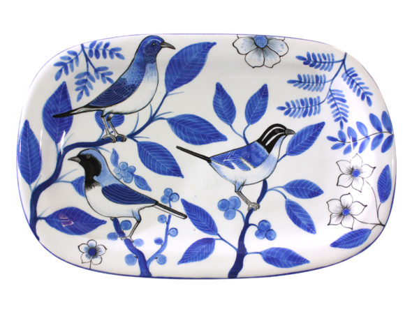 Nan’s Platter (Birds Blue) - Image 4