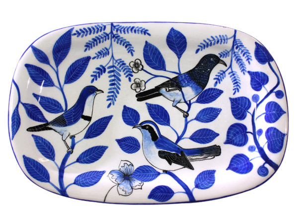 Nan’s Platter (Birds Blue) - Image 3