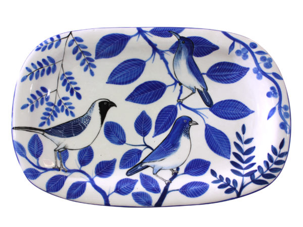 Nan’s Platter (Birds Blue) - Image 2