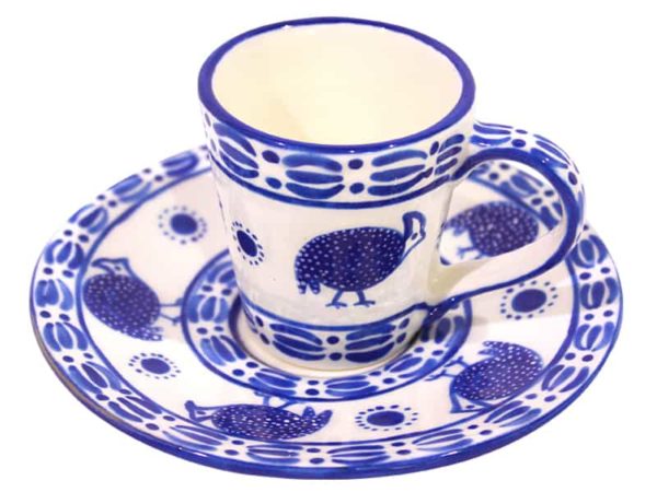 Espresso Cup & Saucer (Guinea Fowl)