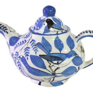 Tea for Two Pot (Birds Blue)