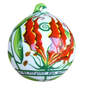 Alternative view of Christmas Ball Medium (Flame Lily)