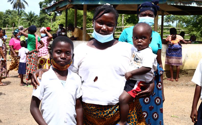 A proud mother of a grade 2 student of the Nyahn Wein Public School in Grand Bassa County .JPG
