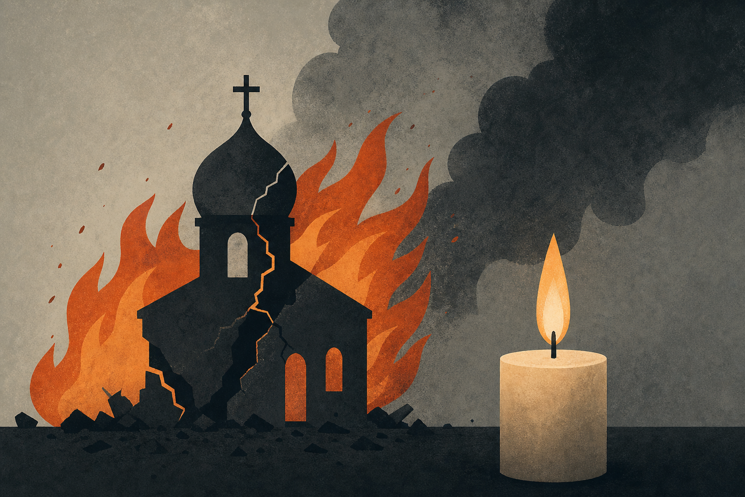 Russian attack sets fire to Kyiv religious site and kills 5 in Kharkiv