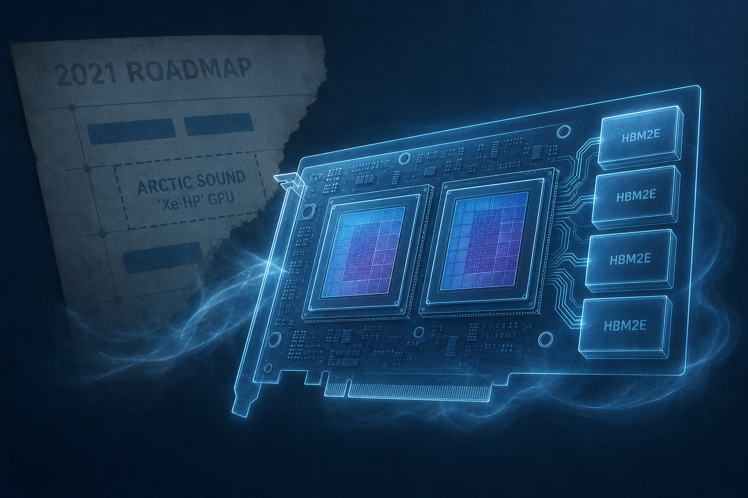 Intel's Cancelled Arctic Sound 'Xe-HP' GPU Resurfaces With Dual Tiles & Quad-HBM2E, a Ghost From Its Abandoned 2021 Roadmap