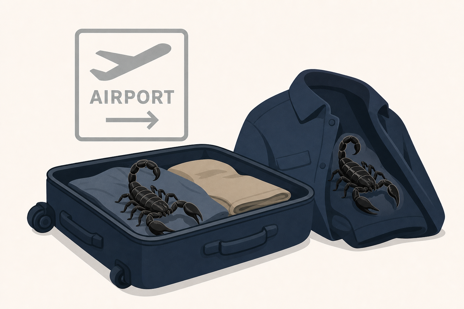150 live venomous scorpions found hidden in man's clothes and luggage at airport, South Africa police say