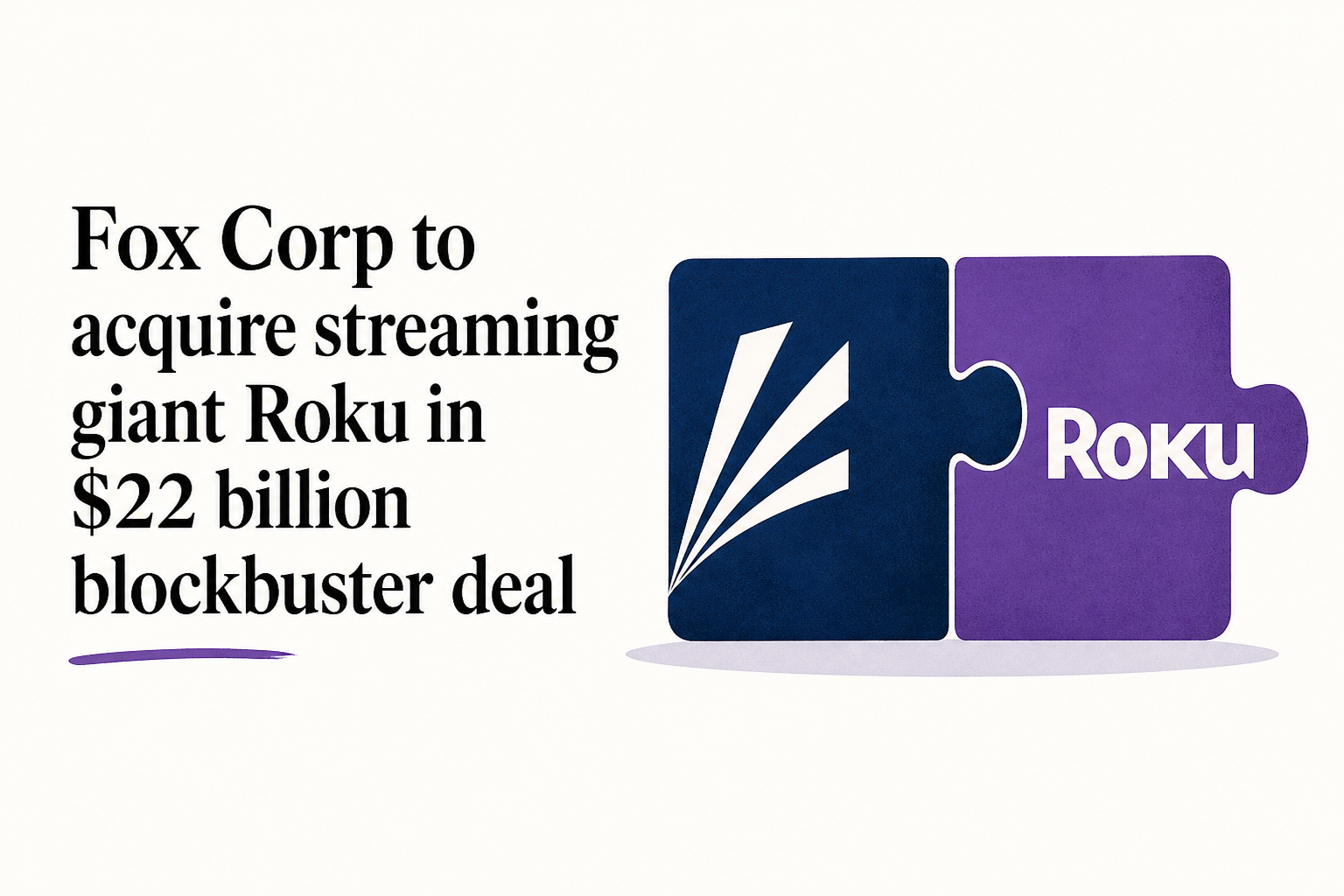 Fox Corp to acquire streaming giant Roku in $22 billion blockbuster deal