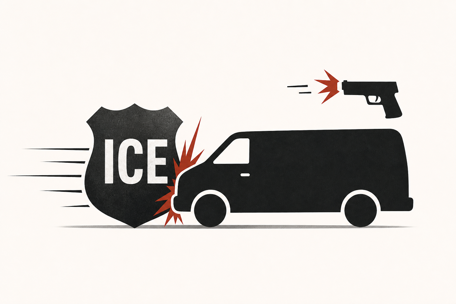ICE agent in NJ hit by fleeing suspect in van, opens fire