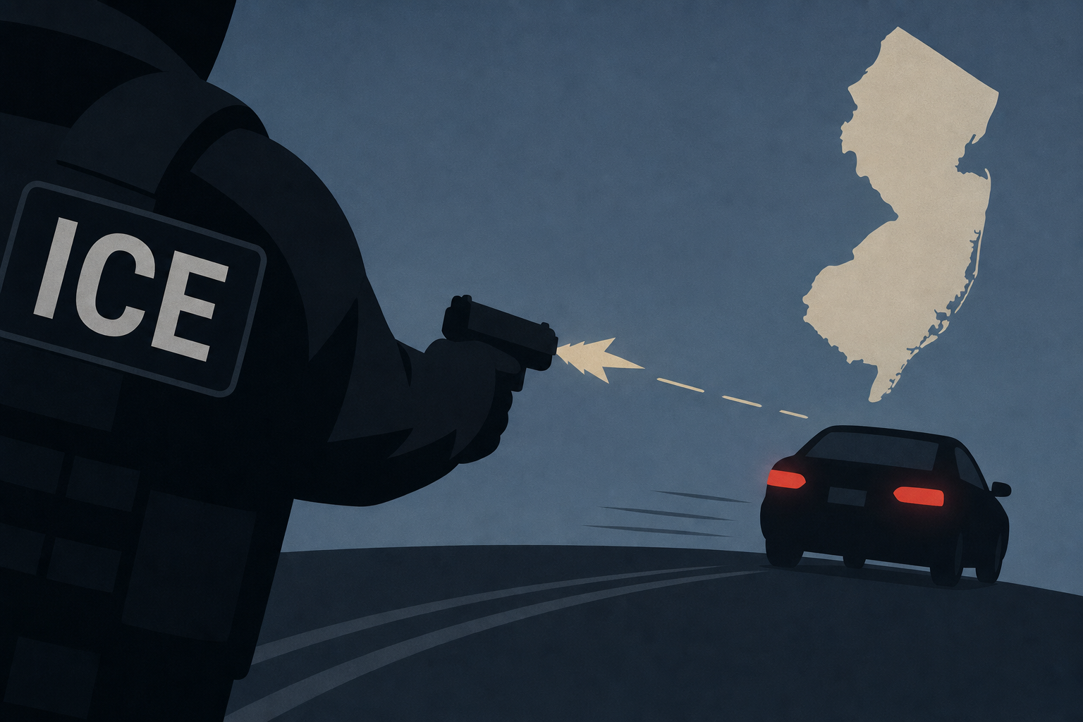 ICE agent shoots at fleeing vehicle in New Jersey after being hit by suspect, police say