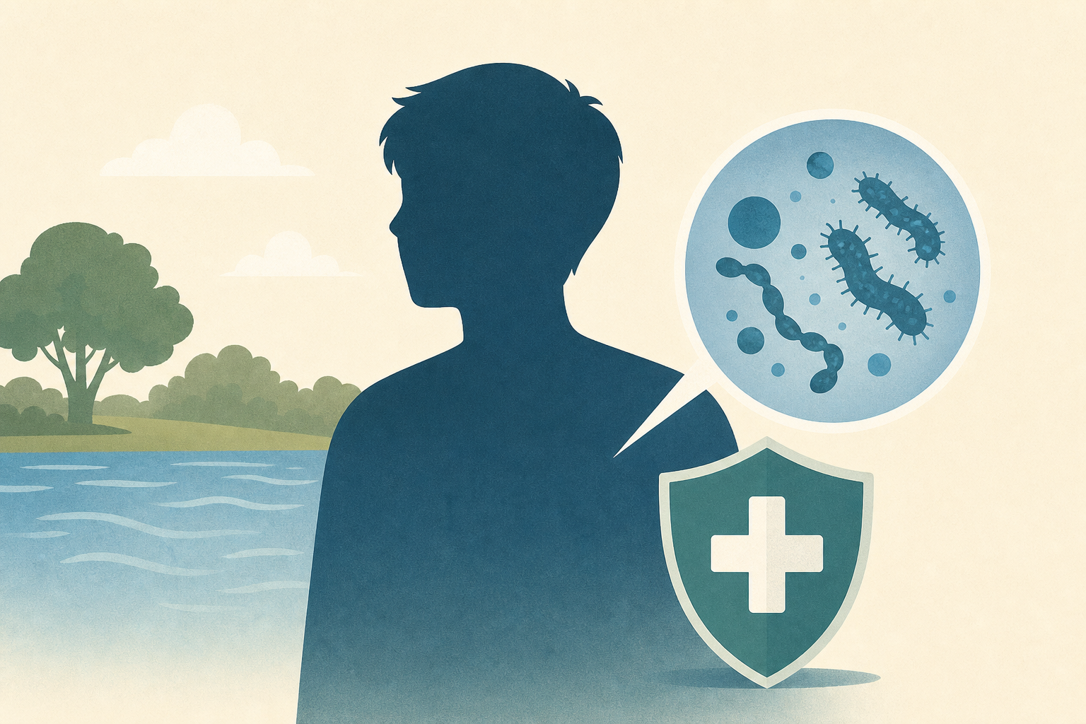 Teen fights flesh-eating bacteria he got while swimming at park with siblings