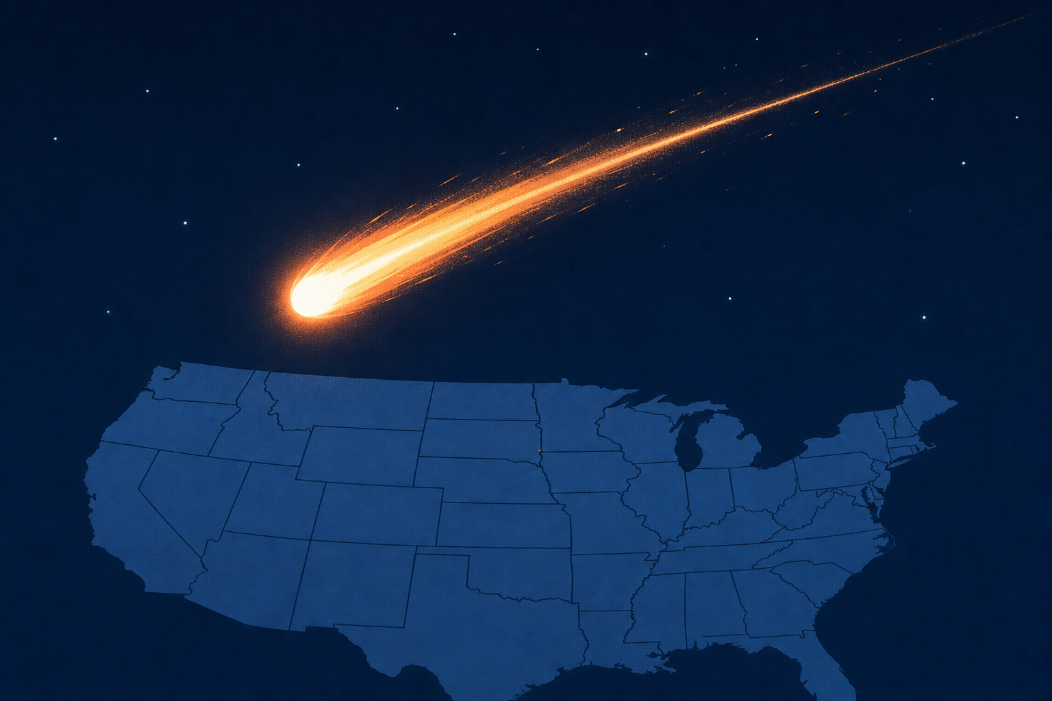 Video: Fireball streaks across the night sky in more than a dozen states