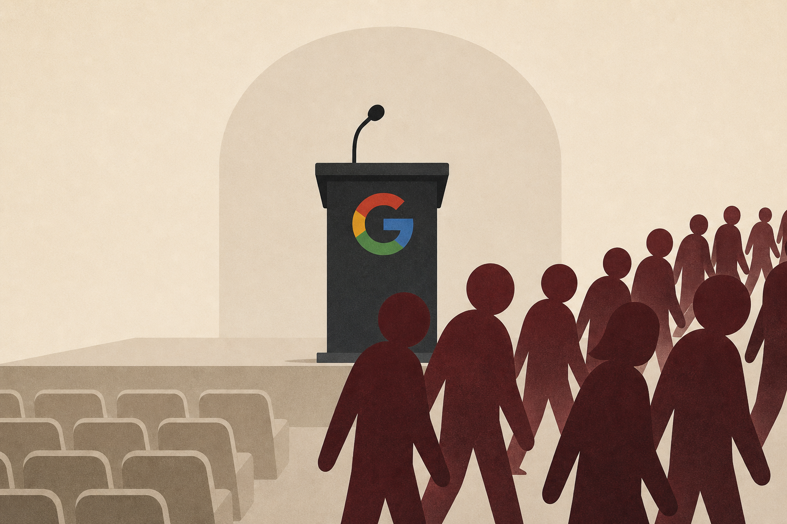 Hundreds of Stanford graduates walk out during Google CEO speech in protest