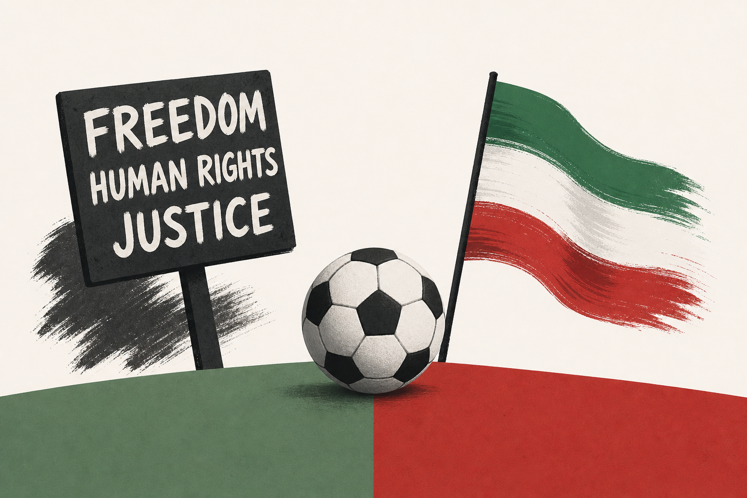 Iran's World Cup match brings out protester and supporters in US