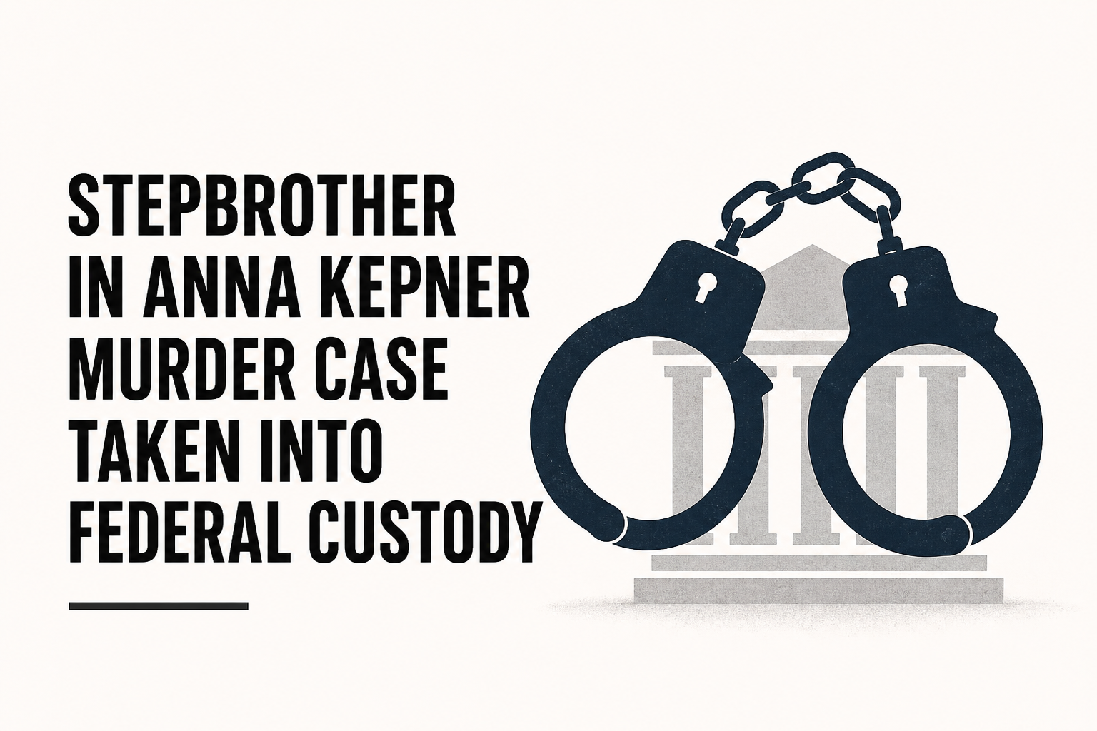 Stepbrother in Anna Kepner Murder Case Taken Into Federal Custody