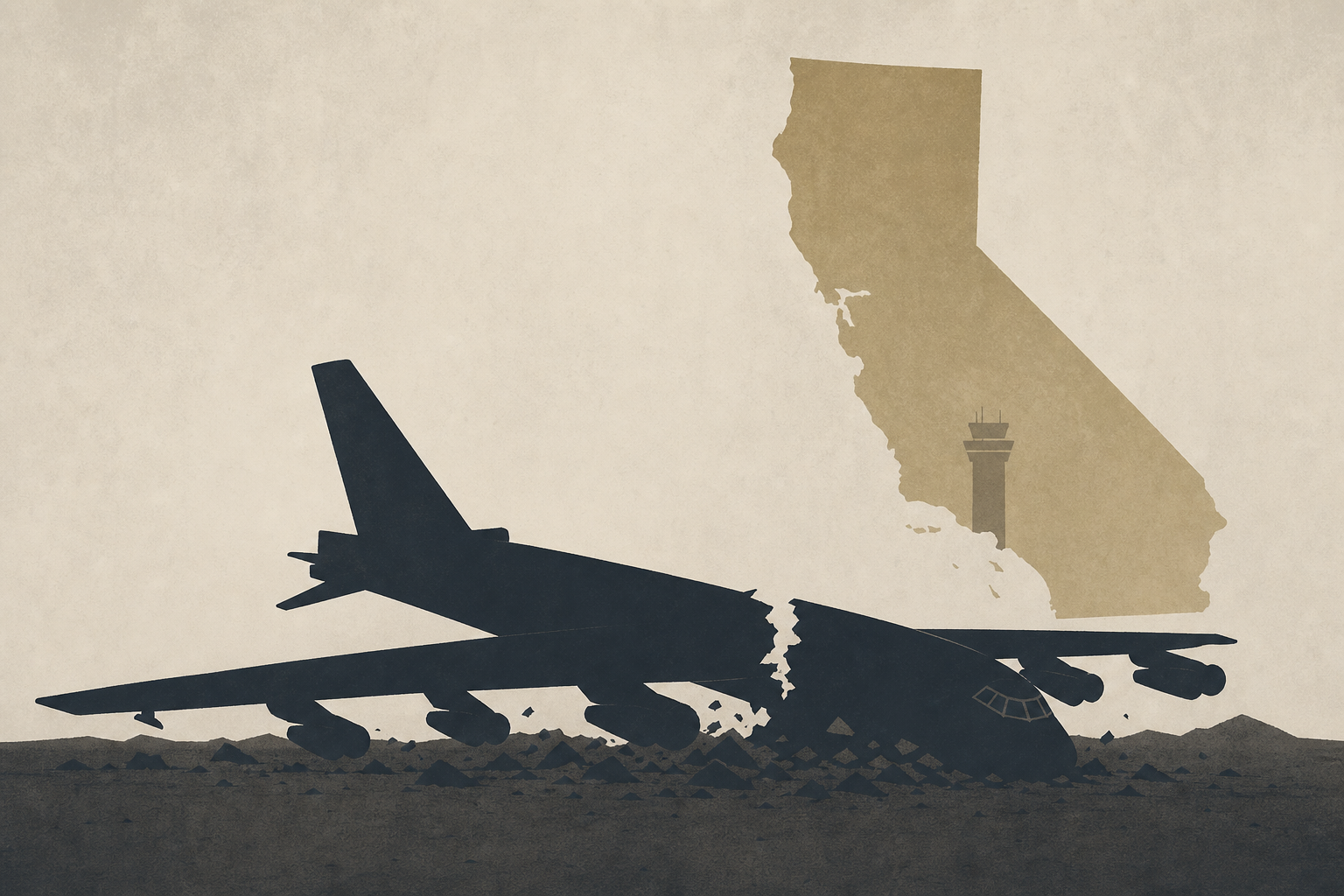 Eight presumed dead after B-52 bomber crashes at California air force base