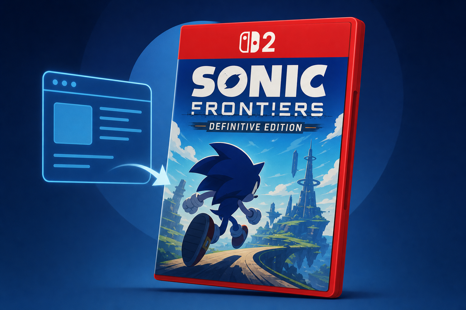 Sonic Frontiers: Definitive Edition Switch 2 Box Art Surfaces Online