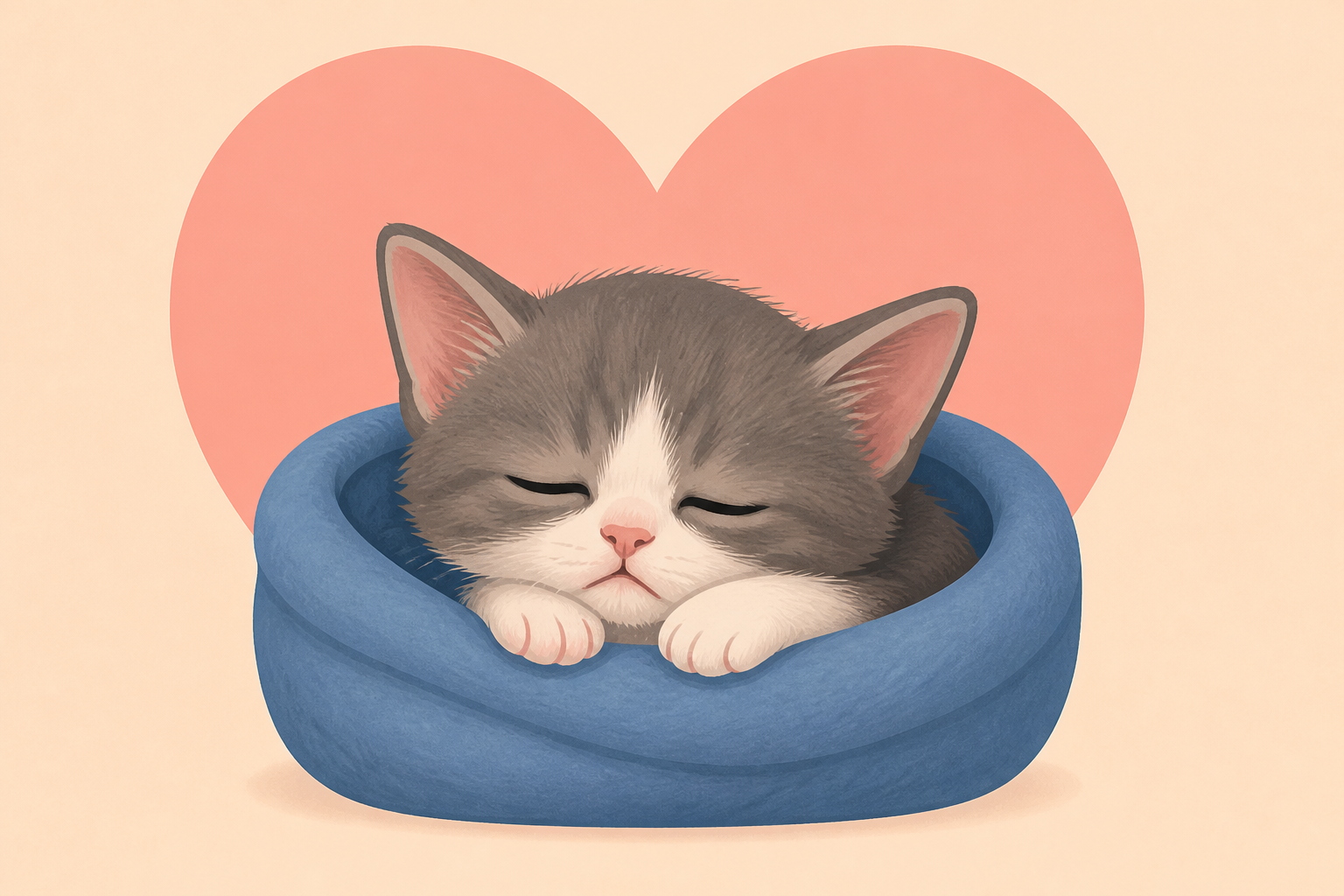 This Rare Dwarf Rescue Kitten Has the Sleepiest Face You've Ever Seen