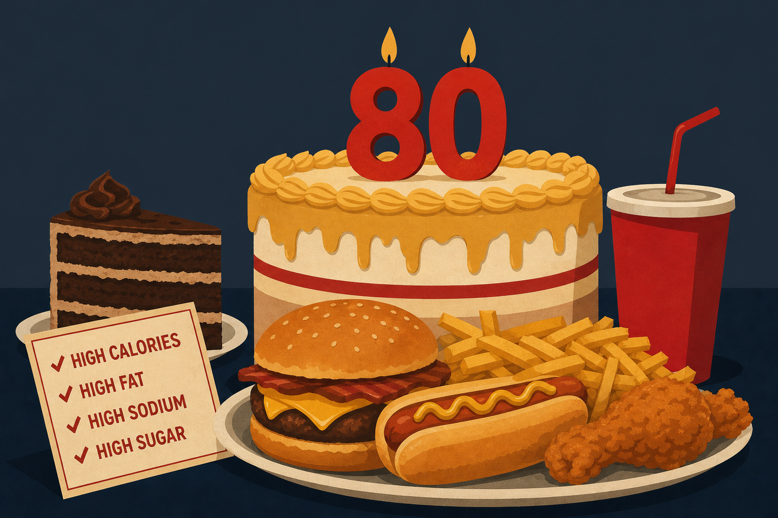 Trump’s Incredibly Unhealthy 80th Birthday Dinner Revealed