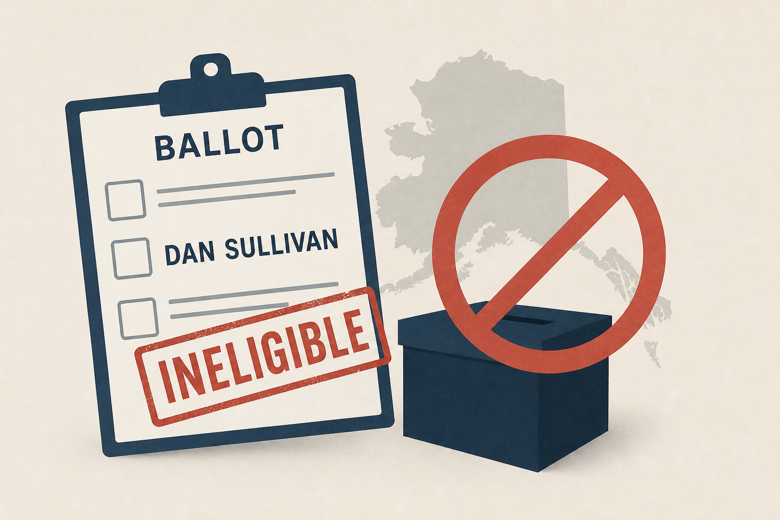 Senate candidate with same name as incumbent Dan Sullivan ineligible for ballot, official rules