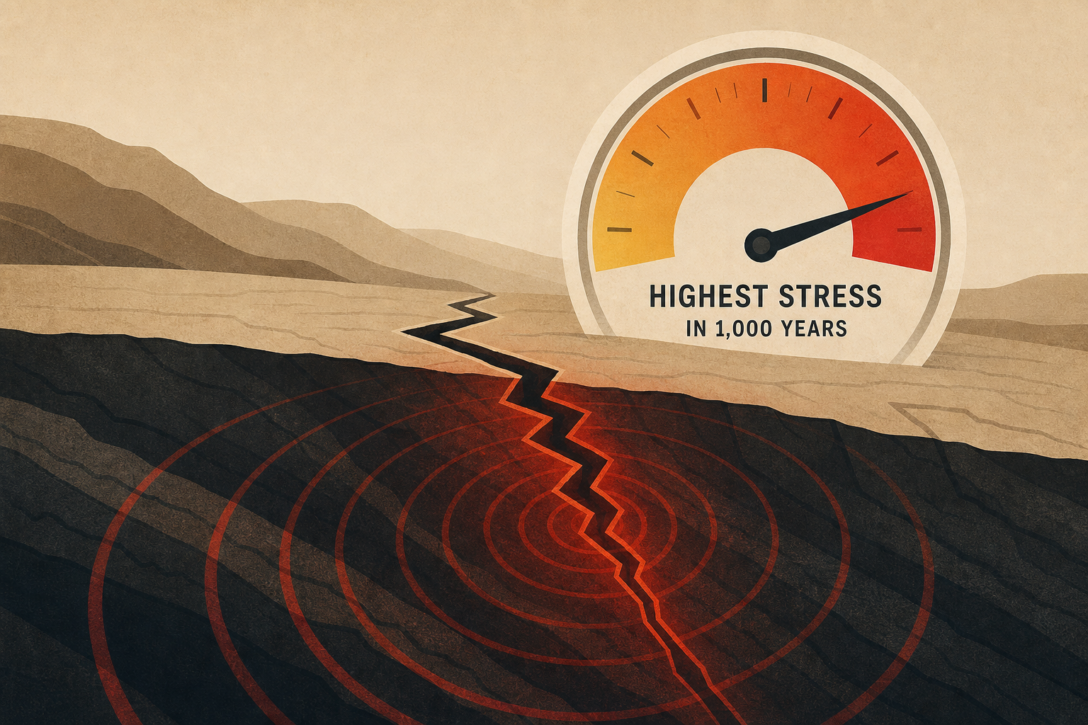 San Andreas Fault hits highest stress level in 1,000 years, study finds