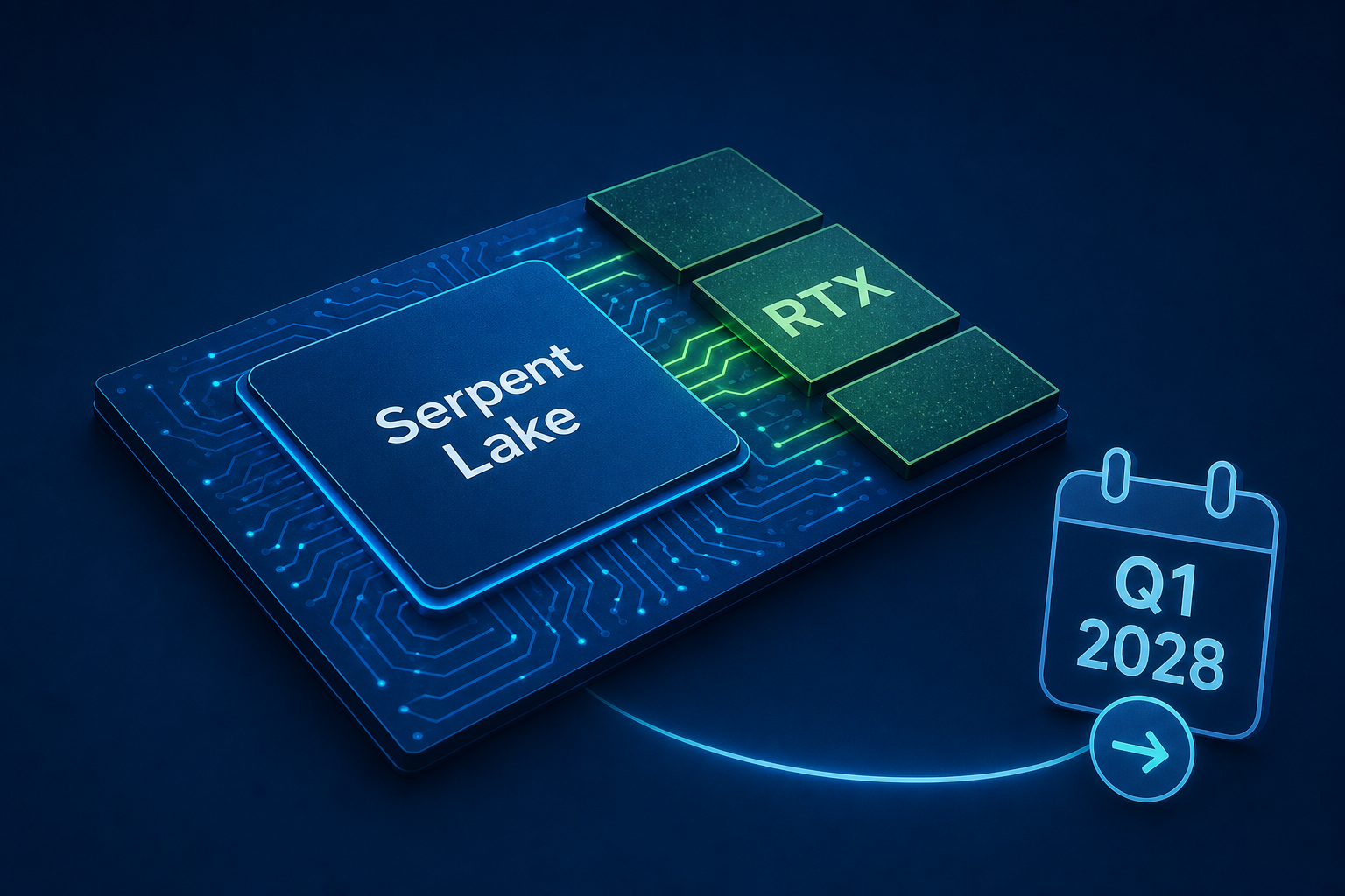 Intel's Serpent Lake SoCs With NVIDIA RTX GPU Tiles Reportedly Arrive In Q1 2028
