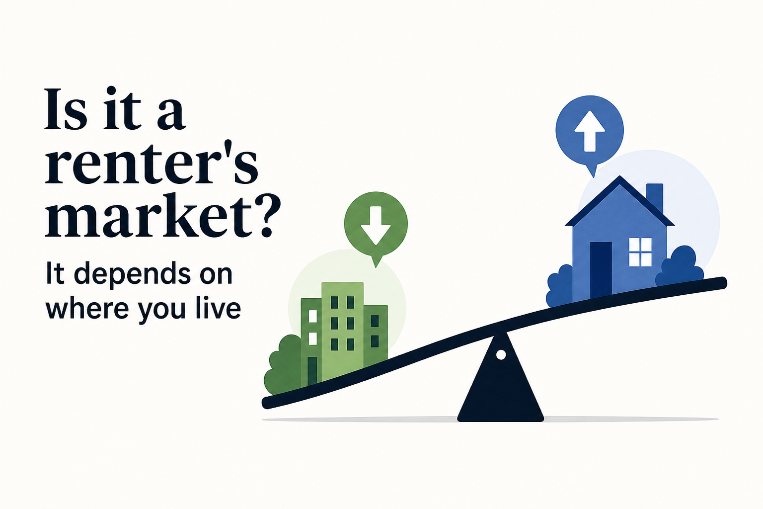 Is it a renter's market? It depends on where you live