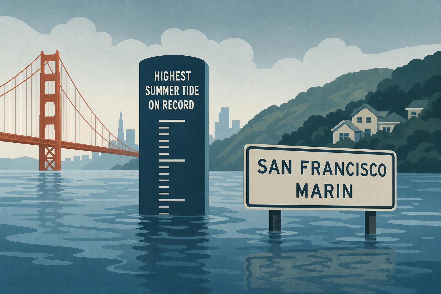 San Francisco and Marin Face Flooding Amid Highest Summer Tide on Record