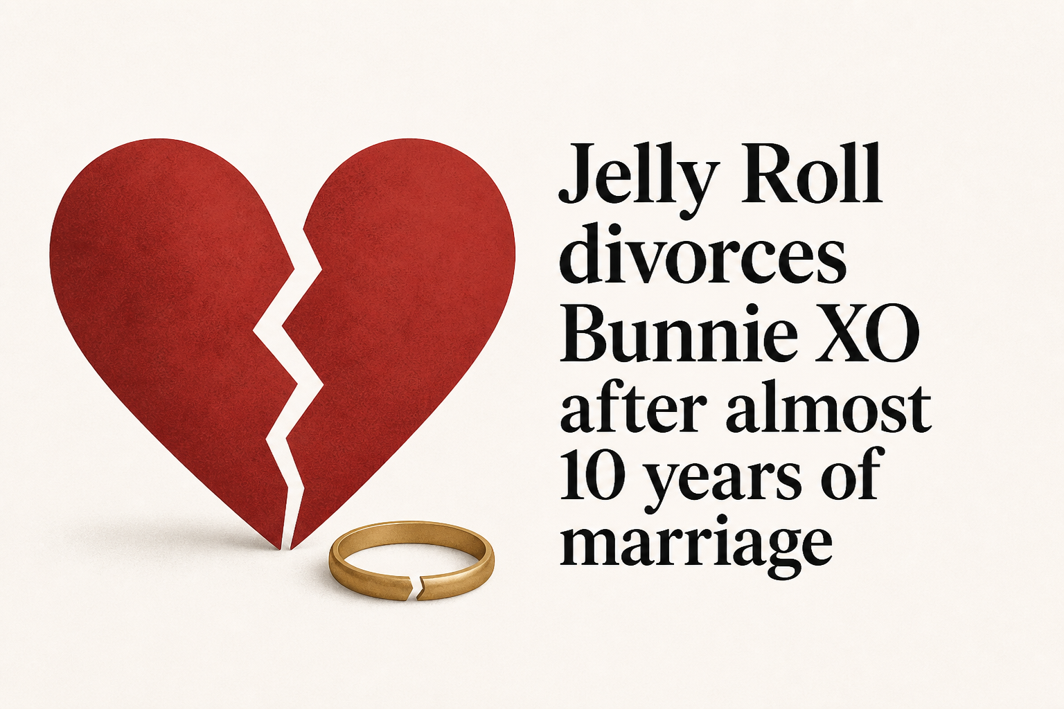 Jelly Roll divorces Bunnie XO after almost 10 years of marriage