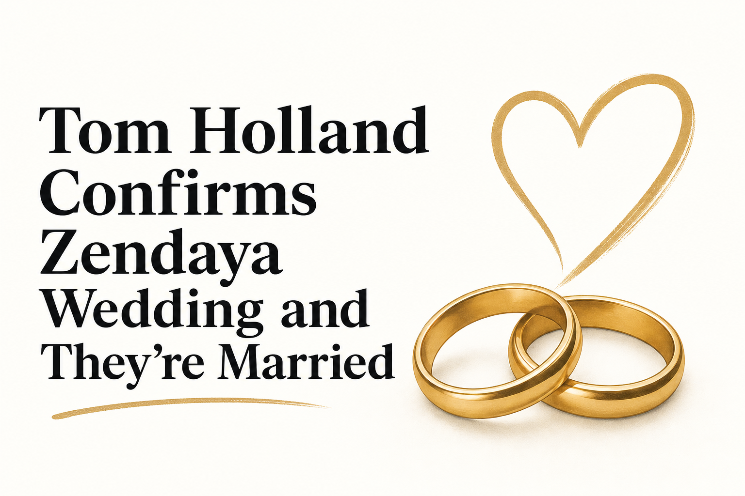 Tom Holland Confirms Zendaya Wedding and They're Married
