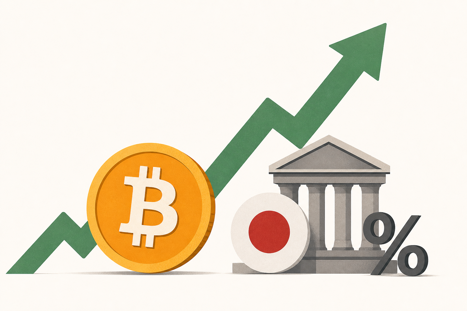 Bitcoin rises after Bank of Japan hikes interest rates to a 31-year high