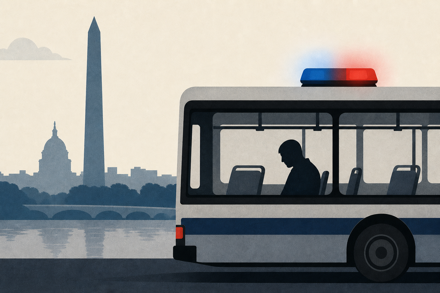 Man suspected of killing woman in DC killed by police on bus