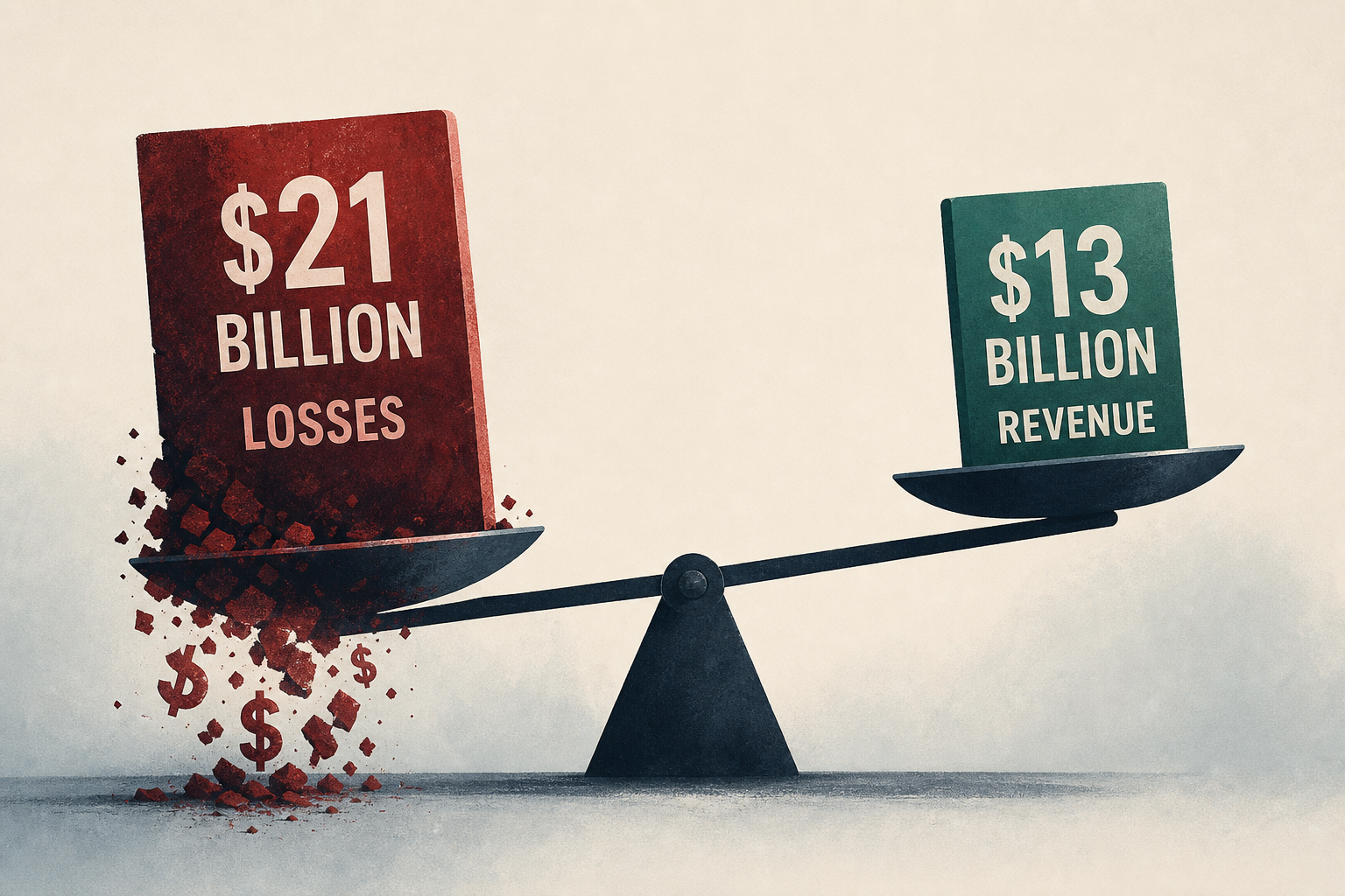OpenAI’s financials leaked: $21 billion in losses against $13 billion in revenue