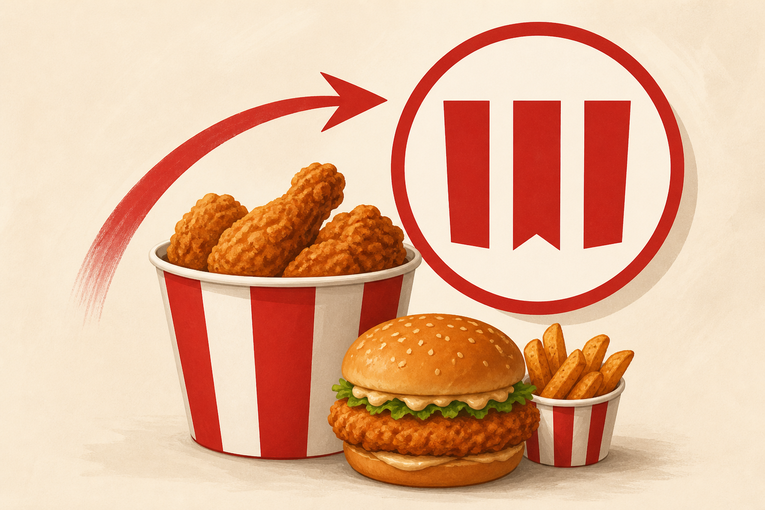 KFC launches new menu items and updated logo