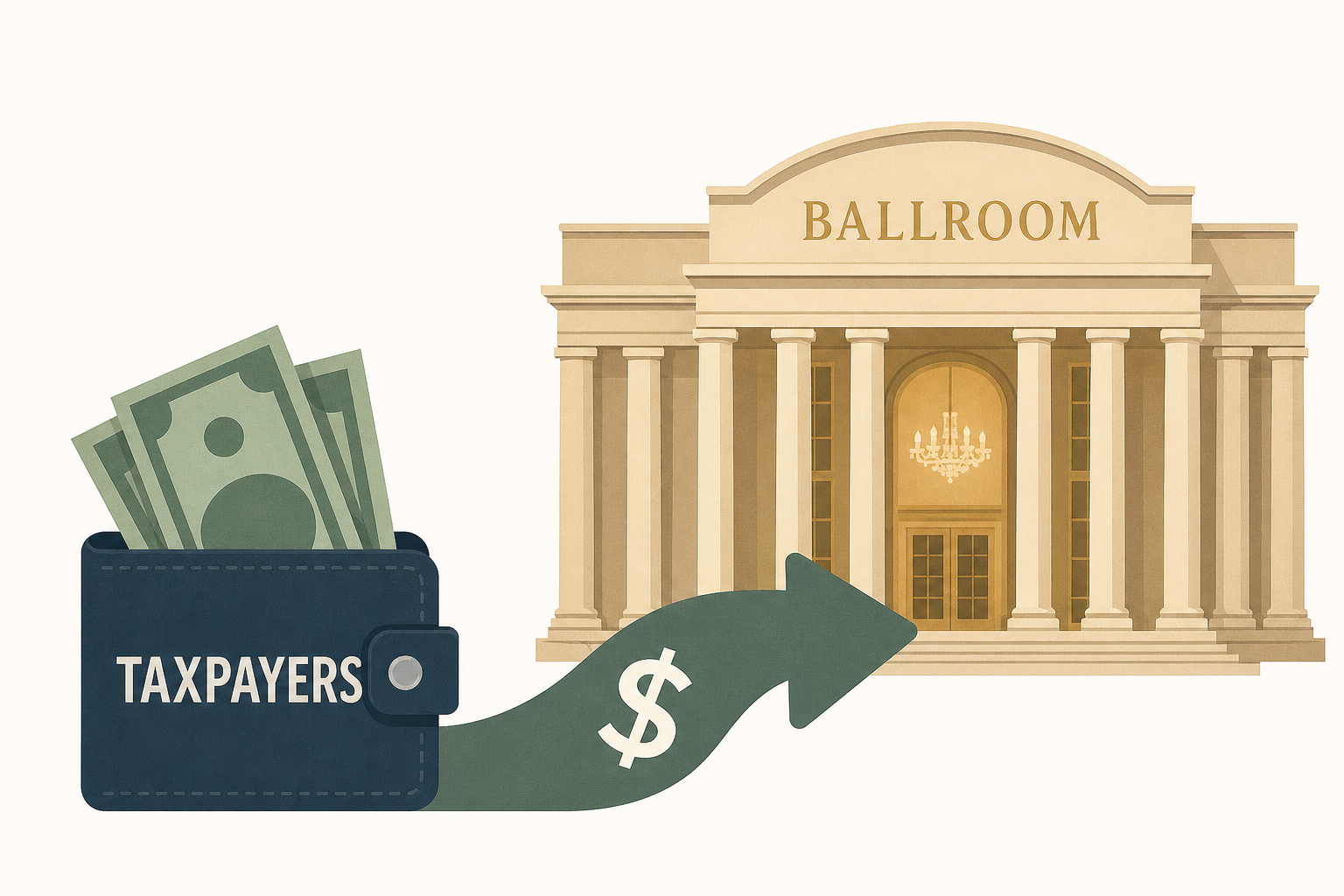 Trump's Ballroom Will Be Funded by Taxpayers, Records Reveal: Report