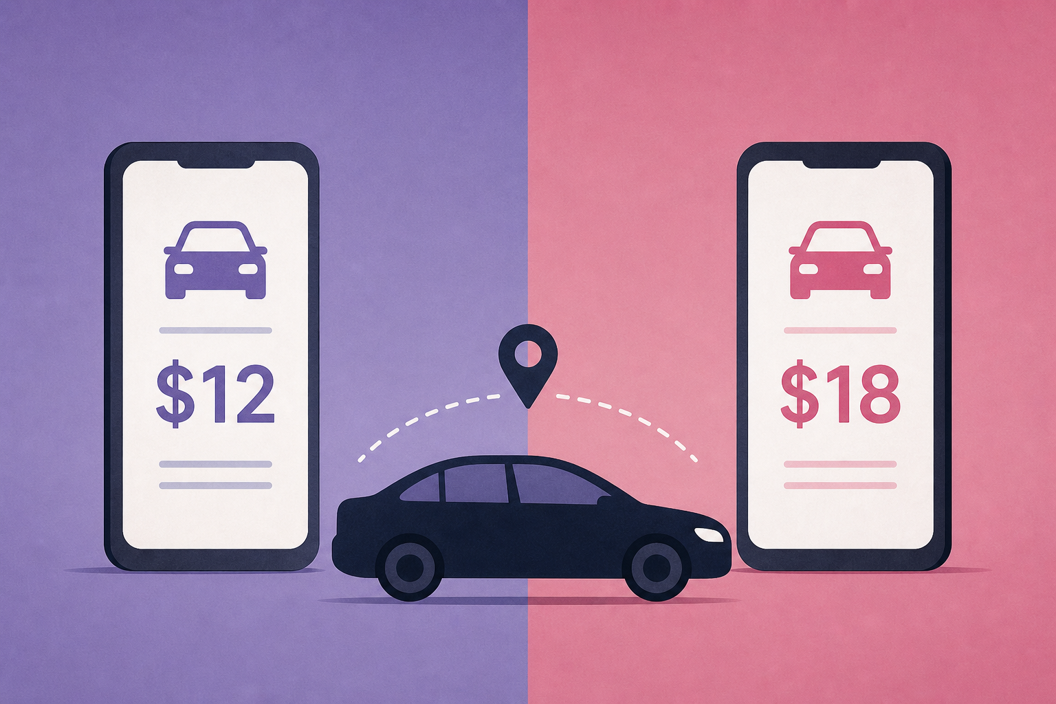 On Uber and Lyft, different prices for the same ride