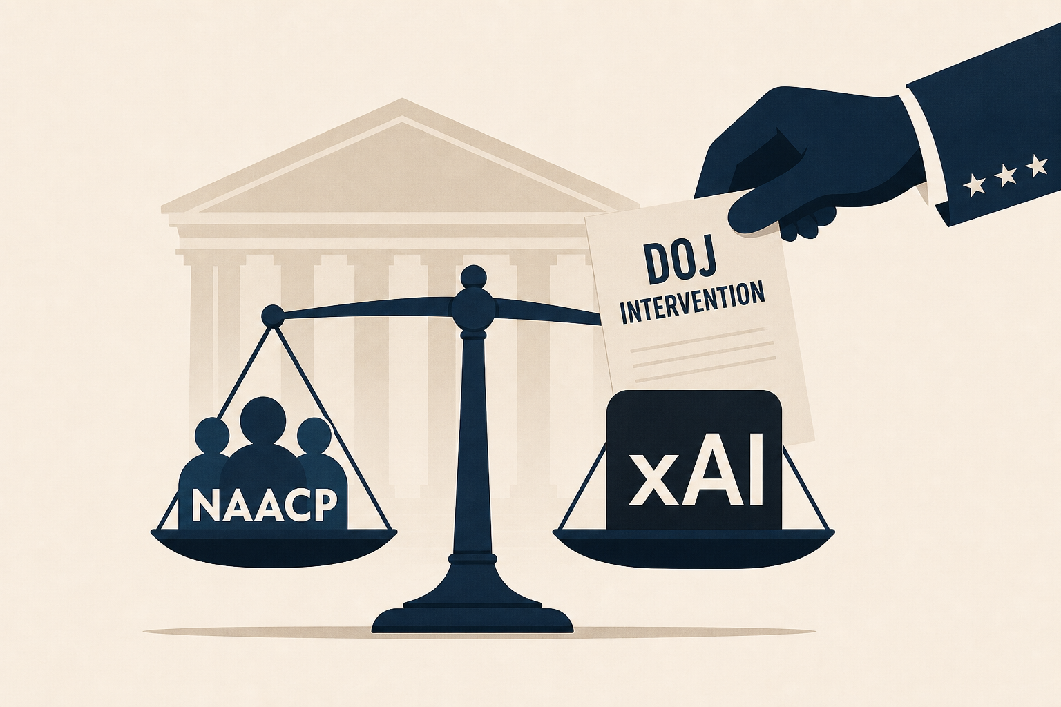 Under Trump, DOJ Moves to Intervene in NAACP Lawsuit in Support of Musk's xAI